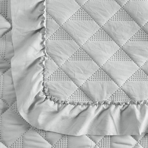 Quilted Bedspread 170 x 210 Frill Vanesa Silver