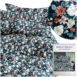 Bedding 160 x 200 3 pcs Cotton Satin No. A1766