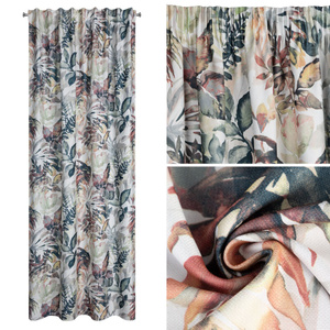 Curtain 135 x 270 Decorative Tape Lily White + Steel