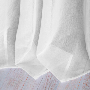 Curtain 300 x 270 Decorative Boho Tape White