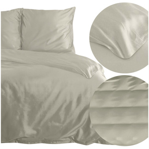 Bedding 160 x 200 3cz Satin Nova3 Grey Beige