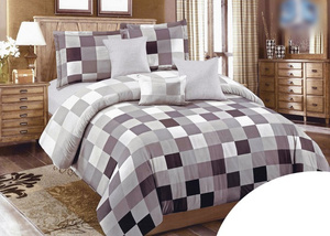 Microfiber Bedding HXDD-423 in Checkered 160x200NP 3 pieces
