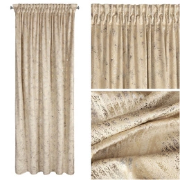 Curtain 135 x 270 Decorative Velvet Tulia Beige