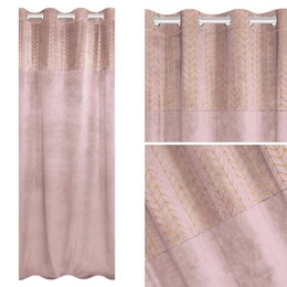 Curtain 140 x 250 Decorative Velvet Nord Powder