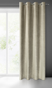 Velvet Lussi Curtain 140 x 250 Light Brown Splendor