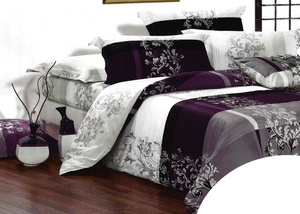 Bedding 200 x 200 3 pcs Satin Cotton No. A135