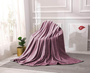Blanket 200 x 220 Microfiber Plush Cadence Stripes 03