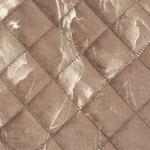 Quilted Velvet Bedspread 170 x 210 Luiz6 C.Beige+Gold