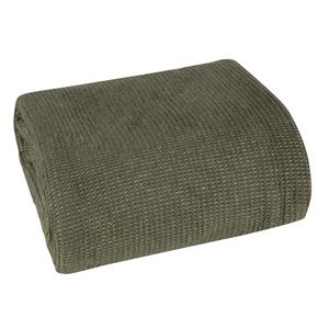 Blanket 200 x 220 Design Cotton-Acrylic Amber Olive