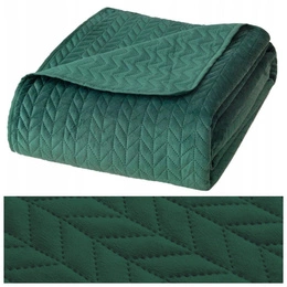 Bedspread 220 x 240 Quilted Velvet Moxie Bottle