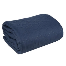 170 x 210 Quilted Decorative Bedspread Boni2 Navy Blue