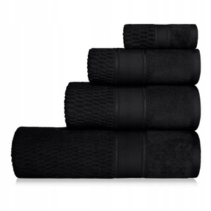 Towel 100 x 150 Cotton Peru 500g/m2 Velour Black