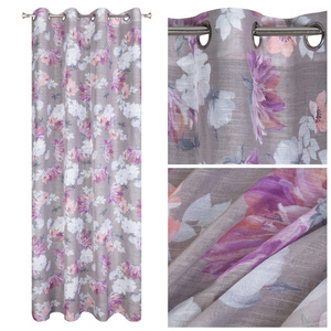 Curtain 140 x 250 Decorative Sherry Silver+Pink