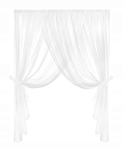 Curtain 600 x 250 Decorative Emporio Tape White