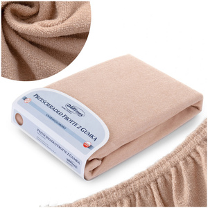 Terry sheet with elastic 020_D Beige 160x200