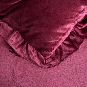 Bedding 160 x 200 3pc Microfiber Ruffle Erva 2816