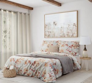 Bedding 160 x 200 3cz Satin Nelly6 Multicolor