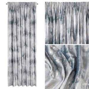 Curtain 140 x 270 Decorative Velvet Tina Silver
