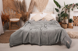 240 x 210 Decorative Muslin Bedspread 44