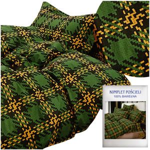 Bedding set 160 x 200 3 pcs Cotton Satin no. A1798