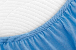 Jersey sheet with elastic 027_D Blue 160x200