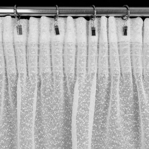 Decorative Curtain Rain 140 x 270 Tape White