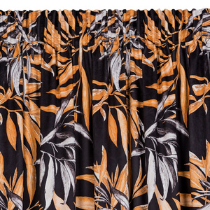 Pierre Cardin Zoja Velvet Curtain 140 x 270 Brown