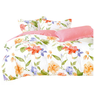 Bedding 160 x 200 3 pcs Cotton Satin No. A1782