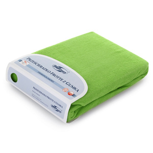 Terry sheet with elastic 025_D Dark Green 90x200