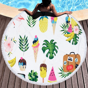 Towel Blanket 150 cm Round Beach Boho 15