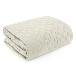 Quilted Velvet Bedspread 170 x 210 Sofia4 Cream