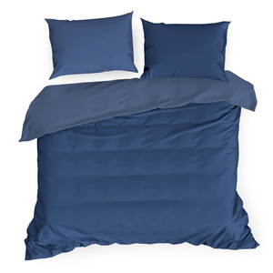 Bedding 180 x 200 3cz Satin Nova3 Navy blue