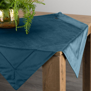 Tablecloth 85 x 85 Decorative Velvet Navy Blue