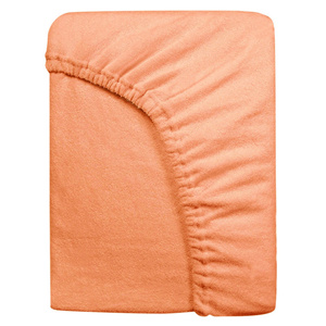 Terry sheet with elastic 010_D Salmon 140x200