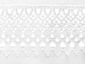 Stain-Resistant Runner 90 x 150 with Guipure 2017 White