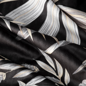 Curtain 140 x 250 Decorative Velvet Magi Black+Beige