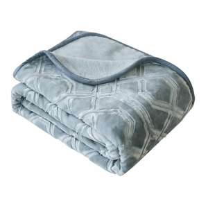 Blanket 160 x 200 Acrylic Stamped Vito Grey