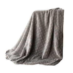 Blanket 170 x 210 Microfiber Design Cindy4 Graphite