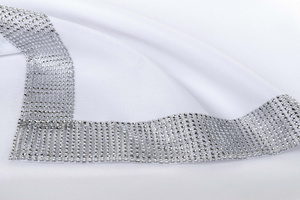 Diamond Zirconia White 140x240 Stainproof Tablecloth