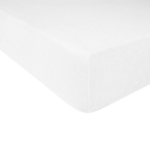 Terry sheet with elastic 001_D White 70x140