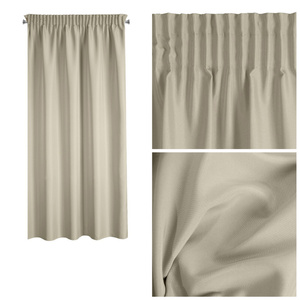 Rita Decorative Tape Curtain 140 x 175 Cappuccino