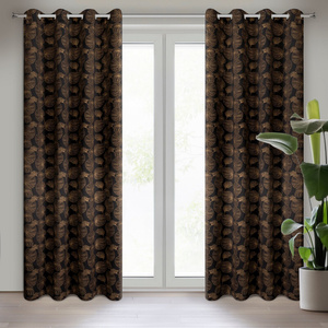 Curtain 140 x 250 Decorative Marigold Black