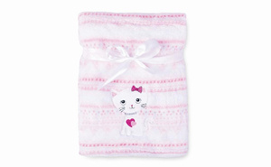 Blanket 75 x 100 Microfiber with Embroidery Ricco RI4B