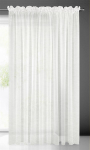 Lucy Decorative Curtain on Tape 200 x 270 White