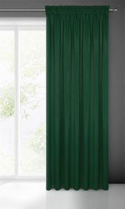 Blackout Logan Tape Curtain 140 x 270 Green
