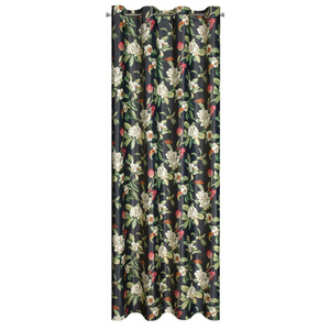 Velvet Alea Curtain 140 x 250 Pinstripe Black