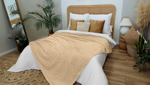 Blanket 200 x 220 Microfiber Embossed Plush Ala 3D Slices 04