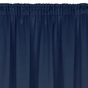 Blackout Logan Tape Curtain 140 x 270 Navy Blue