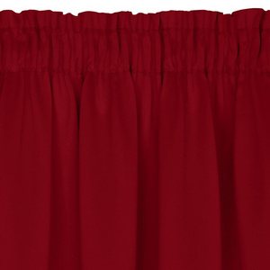 Blackout Logan Tape Curtain 140 x 270 Red