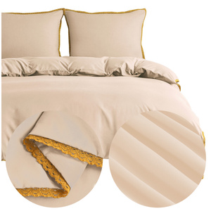 Bedding 160 x 200 3 pcs Smooth with Lace Brandon 09